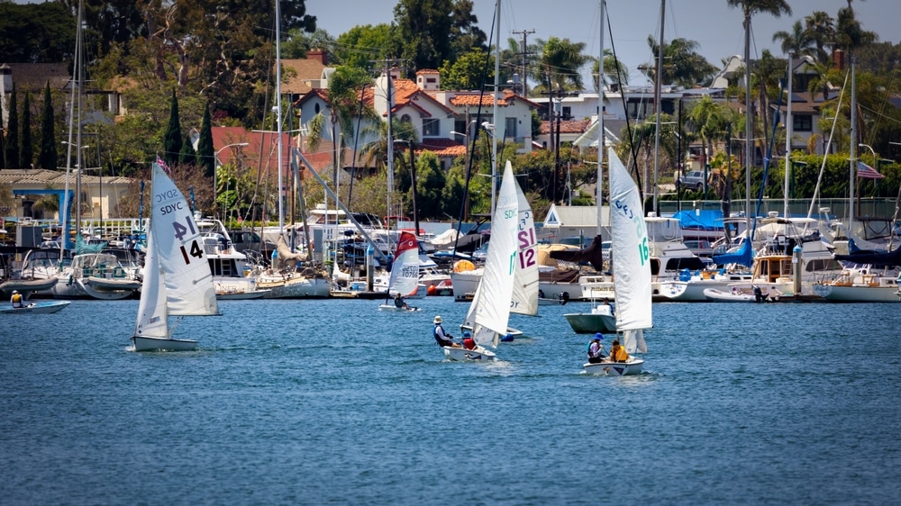 People on sailboats in California