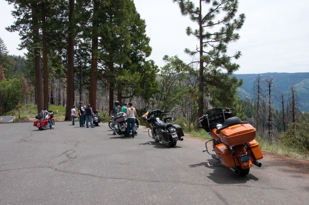 Motorcyclists in Yosemite National Park