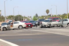 A multi-car accident in California - cheap car insurance.