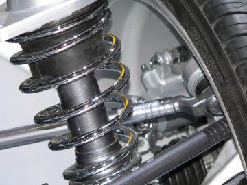 new shock absorbers in a car