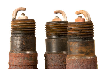 rusty spark plugs