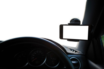 Universal mount holder for smart phones on Car interior