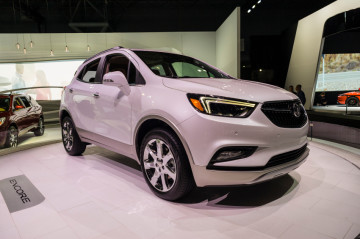 New York, USA - March 23, 2016: Buick Encore on display during the New York International Auto Show at the Jacob Javits Center.