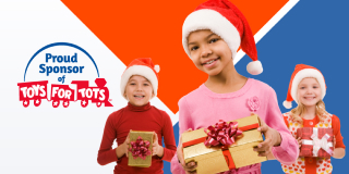 Toys for tots logo.